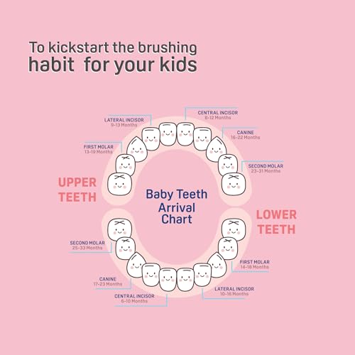 Image of Pigeon Kids Toothbrush Pink for 2-6 Years with Free Toothpaste | Soft Bristles | Gentle Oral Care for Children | Fluoride-Free & Safe for Kids