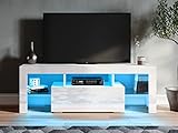mobile porta tv classico mondo convenienza Il mobile viene fornito con una barra luminosa a LED e un telecomando per regolare e cambiare il colore della luce.