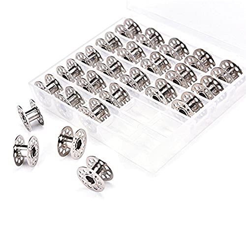 Binaryabc Bobbins Spool Metal Case With 25 Grid Storage Case Box For Brother Janome Singer Sewing Machine Reels 25Pcs #TOP22