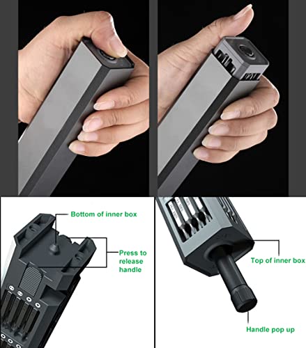 Father’s Day Gift-Banshu Precision Screwdriver Set, 46 In 1 Mini Screwdriver Set With Case, Pocket Magnetic Screwdriver Kit, Repair Tool Kit For Electronics, Watch, Eyeglass, Computer, Phone #TOP6