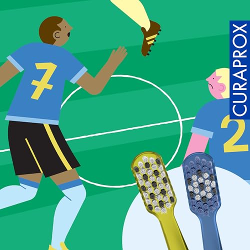 Curaprox CS 5460 Fußball-Edition 2026, Grün-Transparent/Blau-Transparent – Ansicht 5