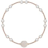 Crystal and rose gold plated Swarovski Damen-Armreifen Edelstahl Kristall 5435651