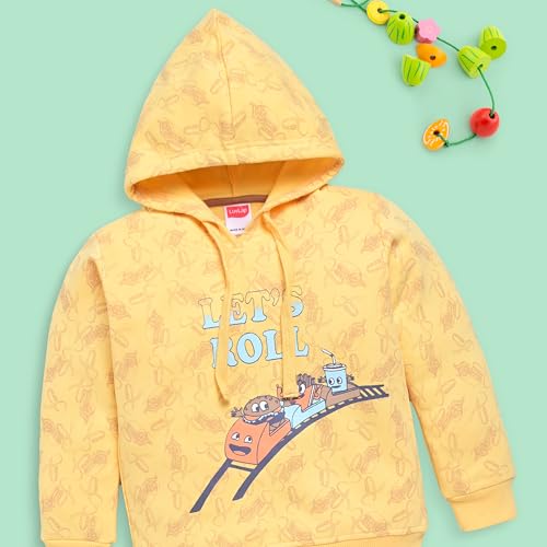 Image of LuvLap Baby Boys Full Sleeve Boys Hooded Sweatshirt & Pyjama Set