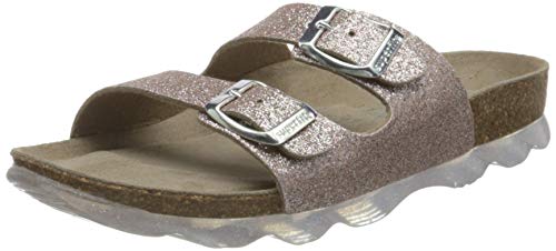 Superfit Mädchen Fussbettpantoffel Pantoffeln, BRONZE, 33 EU