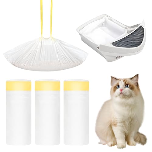 60 Count Cat Litter Box Liners for Litter Robot 4 and 3, 26.5