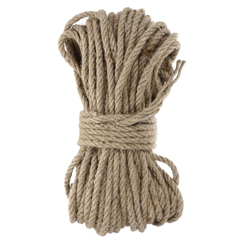 MECCANIXITY Natural Jute Twine String 98ft x 8mm Long Strong
