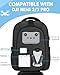 PEKREWS Mini 4 Pro Case, Mini 3/4 Pro Waterproof Hard Carrying Case, Drone Backpack Fits 15.6 Inch Laptop, Travel Bag for DJI RC 2/RC/N3/N2/N1 Controller, Fly More Combo and Drone Accessories, Black