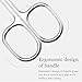 Manicure Scissors Cuticle Multipurpose - Stainless Steel Beauty Scissors for Nail, Eyebrow, Eyelash, Dry Skin Trimming, and Foot Care Curved Blade with Ergonomic Handle, SUNDEN SD2243