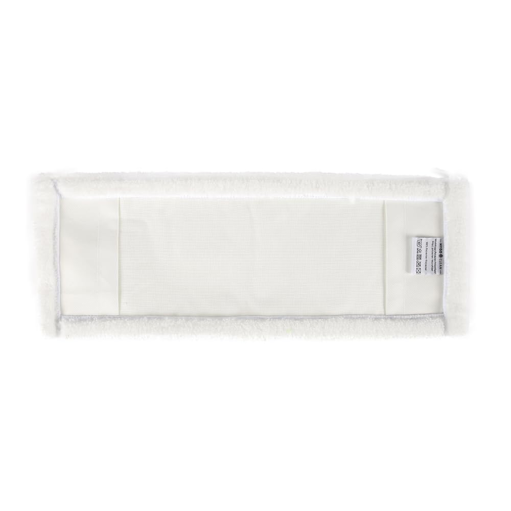 10 Stück Hygoclean Wischmopp | Polyester/Mikrofaser, Packung, weiß, L: 40cm, B: 16cm, H: 1cm, Wischmopp, Bodenreinigung, Moppbezug