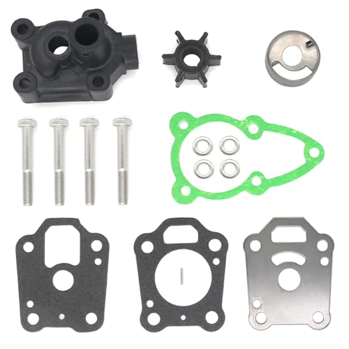 Image of QuickMarine 8M0155395 Water Pump Impeller Repair Kit for Mecury Marine 4-6 HP Outboard Motors replaces 16159A03 16159T01 Boat Engine