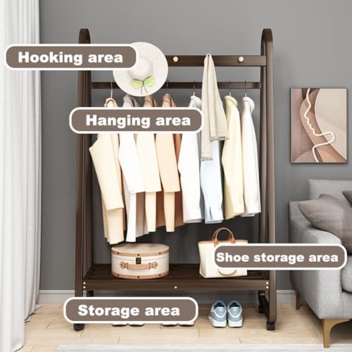 Rack de vêtement debout libre robuste pour solutionner le manque de placards - 4
