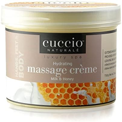 Cuccio Hydrating Massage Creme | for Hands, feet or Full Body Hydration | Mon-Oily, Ultra-Hydrating Body moisturizer