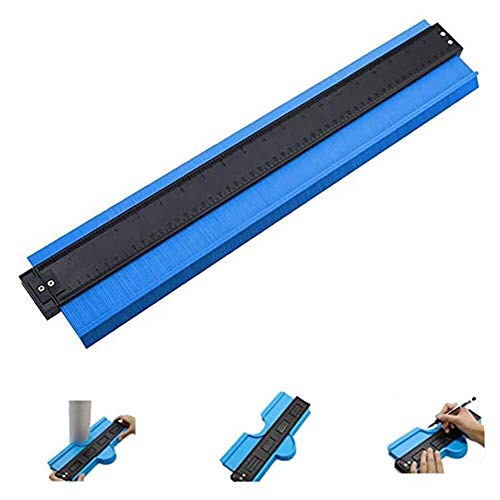 UUMFP Replicatore di Contorno, duplicatore di marcatura dei contatori di Profili in plastica, Modello di tracciamento di Forme Irregolari, per Tubi, Falegname (Color : Blue, Size : 50cm)
