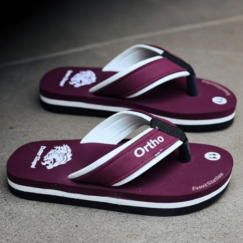 Image of Ortho Comfort Flip Flops, Multi Colour Combination, Comfortable Stylish Casual Boys Slipper | 2-10 Years. (Refer size chart in images)