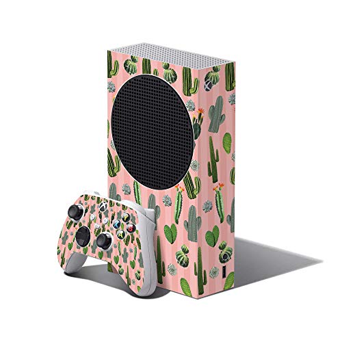 MightySkins Skin Compatible with Xbox Series S Bundle - Cactus Garden | Protective, Durable, and Unique Vinyl Decal wrap Cover | Easy to Apply and Change Styles | Made in The USA
