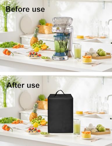 Image of Frozen Drink Maker Lid Slushie Machine Cover for Margaritaville Frozen Concoction Maker | Waterproof Anti-Static Nylon Lid for Margarita SLUSHi Machine /Margarita Shave Ice Drink Maker (Black)