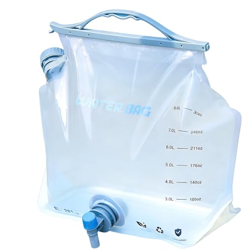 Sac à eau avec robinet portable et grande ouverture pour camping