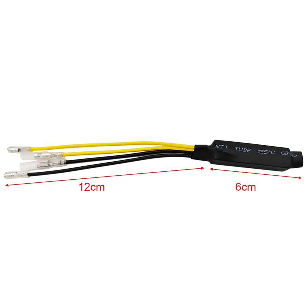 Résistances LED Clignotant Moto 12V - Lot De 4, 10W, Pour Corriger Le Flash Rapide Après Remplacement Ampoules