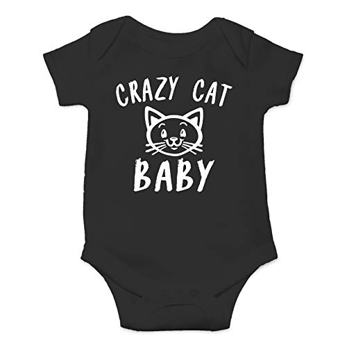 Image of Cute Kitten Crazy Cat Baby - Funny Baby Essentials Bodysuit- Newborn Girl Clothes Boy Outfits
