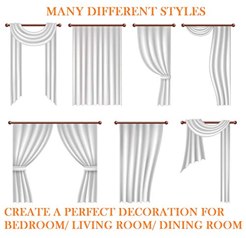Elegant Comfort Luxury Sheer Curtains, Window Treatment Curtain Panels with Rod Pocket for Kitchen, Bedroom and Living Room, Set of 2, 60" x 84" Long, Gold by Elegant Comfort - Image 5
