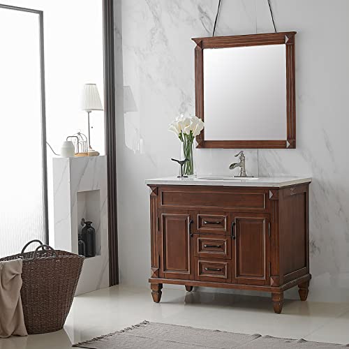 Bwe Bathroom Faucet Brushed Nickel Waterfall Single Handle Hole Sink Faucets Bath Vanity Lavatory Vessel Commercial Satin With Water Supply Hose #TOP4