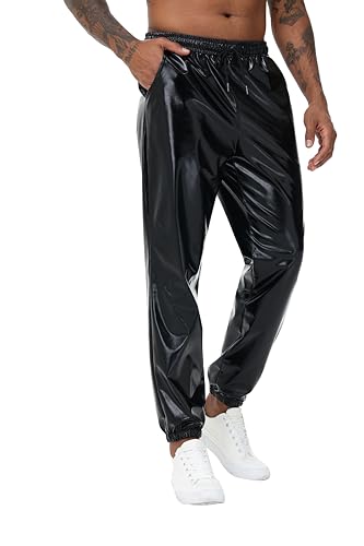 Pantalon de jogging argenté métallisé NewL style hiphop