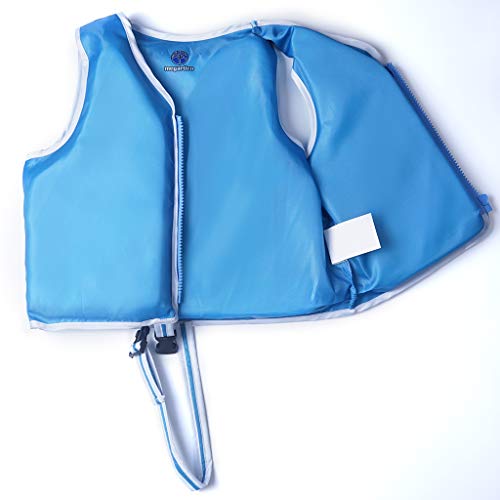 Megartico Swim Float Vest Kids Childrens Swimming Jacket Buoyant Aid (Blue Shark, Large)