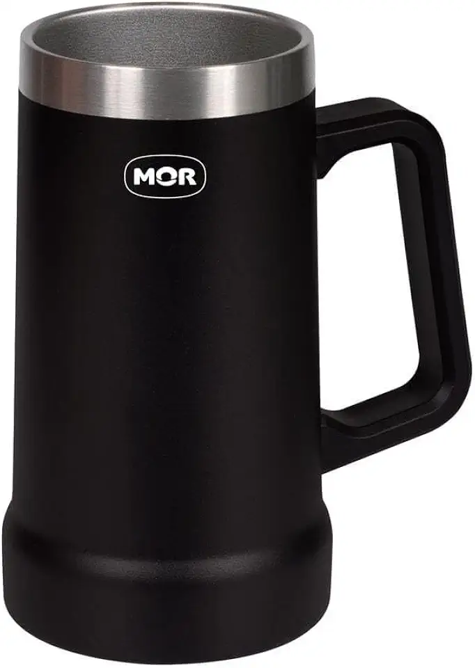 Mor - Caneca Térmica de Cerveja 500ml Preta