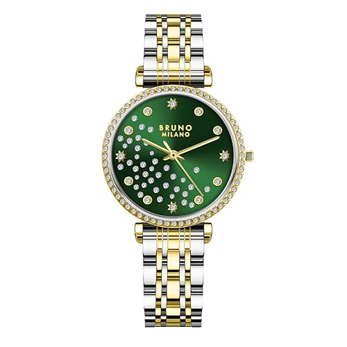 Image of BRUNO MILANO Luxe Diamond Studded Bezel Watch for Women and Girls