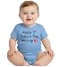 Gift for Mom - Happy First Mothers Day Mommy Infant Baby Bodysuit 6M Aqua