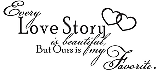 Every Love Story Vinyl Wall Quote Decal Marriage Love Family Decor Gift idea