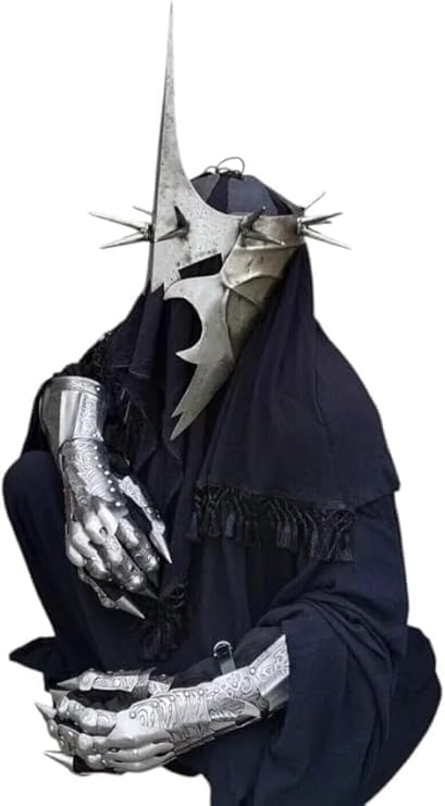 Medieval Witch King Nazgul Full Body Armor – Wearable Steel Ringwraith Costume Suit for Cosplay, LARP, Reenactment & Halloween Display