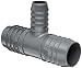 Spears 1401 Series PVC Tube Fitting, Tee, Schedule 40, Gray, 1" Barbed