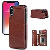 iPhone X/XS Wallet Case, iPhone X/XS Case with Credit Card Holder, JOYAKI Slim PU Leather Case with...