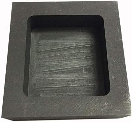 OTOOLWORLD Gold Silver Graphite Ingot Mold Mould Crucible for Melting Casting Refining (500g)