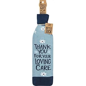 Primitives by Kathy 107876 Thank You Cheers to You Bottle Sock, Fits 750mL to 1.5L Bottles Primitives by Kathy 107876 Thank You Cheers to You Bottle Sock Fits 750mL to 15L Bottles