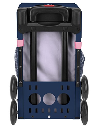 Zuca Ice Dreamz Lux Sport Insert Bag And Navy Blue Frame With Flashing Wheels #TOP3