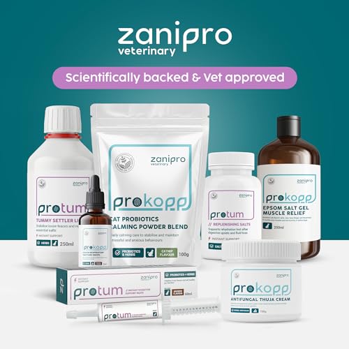 Zanipro Probiotische & Präbiotische Paste für Hunde & Katzen – Gegen Durchfall, Durchfallmittel, 3 Mrd. Lebende Keime, Darmflora-Aufbau, Darmkur & Darmsanierung, Natürlich nach Wurmkur | (150ml)