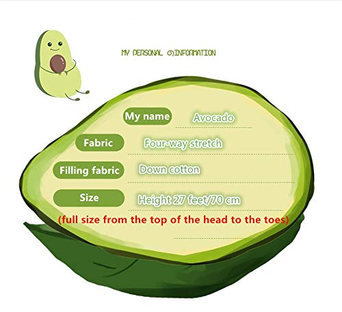 Peluche a forma di avocado Colore verde chiaro