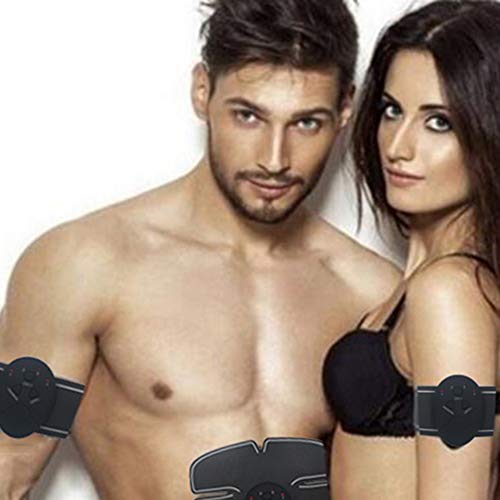 Estimulador muscular, Andoer Estimulador muscular elétrico Estimulação abdominal Exercitador muscula