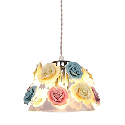 Lustre fleur en céramique pour illuminer votre salle à manger avec élégance
