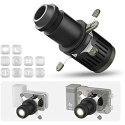 ZHIYUN Mini Spotlight (ZY Mount) Conical Optical Snoot kit Photography Studio Video Lighting Projector Accessory with 10 Gobos Free Cutting Shapes Suitable for X100 X60 Series CX100 G60 CX50 370g