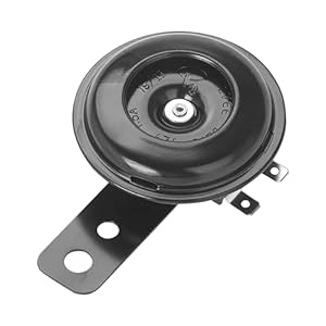 RACOONA Motorcycle Horn,12v Horn,Car Accessories Universal Motorcycle Electric Horns,Motorcycle Speaker Mini Air Horn,Waterproof Round Loud Horn Speaker,1.5A 105db Disc Horn for Motorcycle Dirt Bike