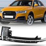 CHELANGHU Left Side Mirror Turn Signal Lights Lamp fit for Audi A3 2009-2013 ; Audi A4 2008-2015 ;Audi A5 2010-2017 ;RS3 2011-2013 ;RS4 2013-2016 ;RS5 2010-2016, LED with bulbs, Black, 8K0949101C