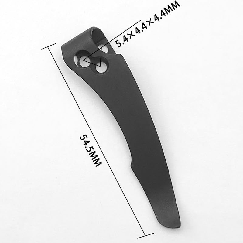 Titanium Pocket Clip with Stainless Screw Fit for Recon 1 Old Version DIY Making Replacement Accessory