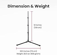 Vista 4 de Pivo Trípode extensible para teléfono celular y cámara de 63 pulgadas con soporte resistente, ligero, portátil y plegable para grabación de video