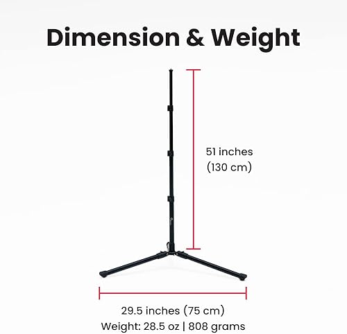 Miniatura 4 de Pivo Trípode universal para estudio fotográfico, con estilo y resistente, para viajes, ligero, elegante, resistente, accesorio de clip para
