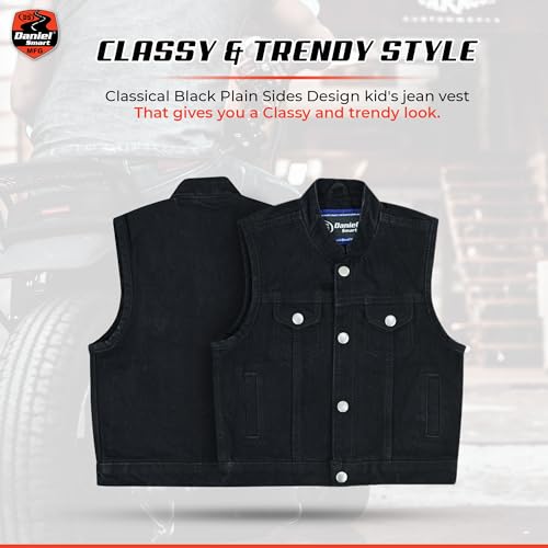Daniel Smart Kids Jean Vest Premium Quality Denim Vest Kids with Unique Design and Multiple Pockets3