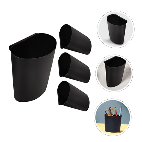 WHAMVOX 4pcs Sturdy Plastic Hanging Waste Bucket Versatile Storage Container for Salon Cart Tattooing Storage Box Hanging Trash Can Small Bucket