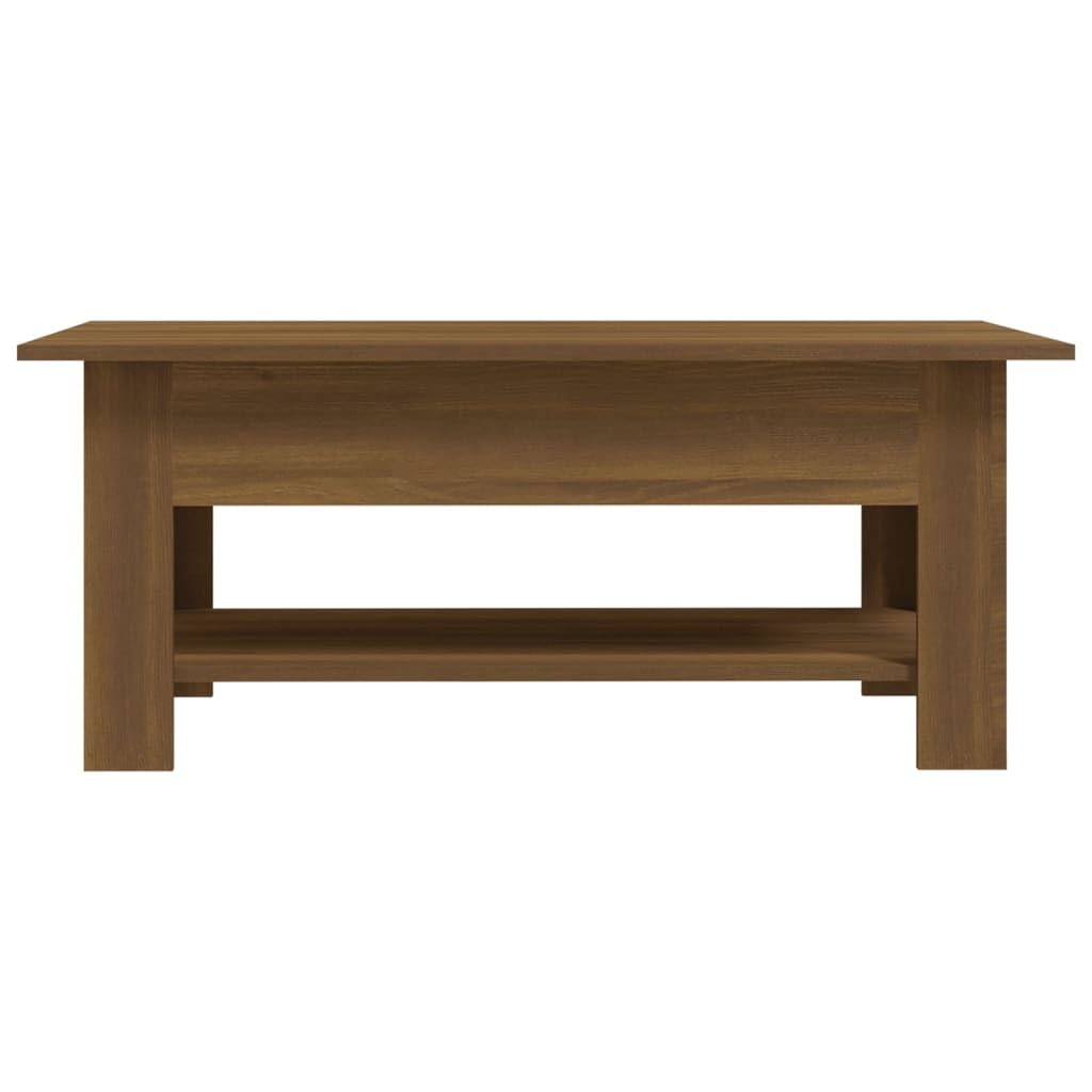 Couchtisch Braun Eichen-Optik 102x55x42 cm Spanplatte